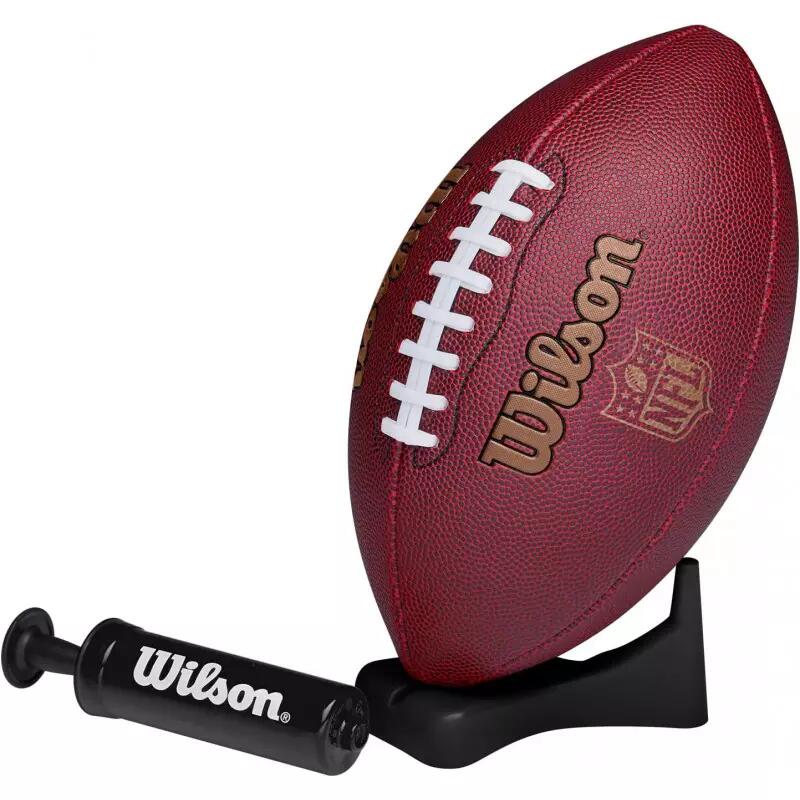 Ballon de Football Américain Wilson Ignition + pompe et tee