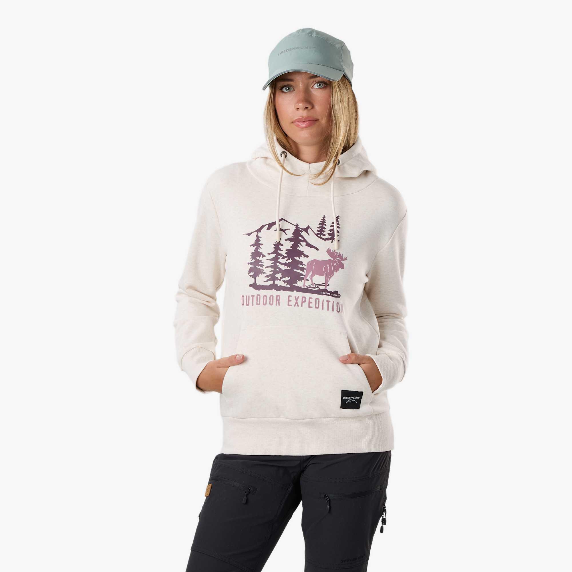 Bluza Z Kapturem Kobieta Forest Oddychający