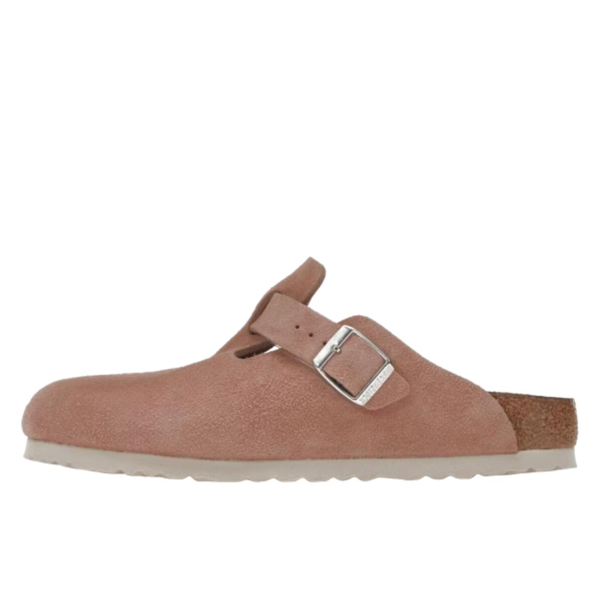 Birkenstock Boston Soft Footbed Suede Pink Clay