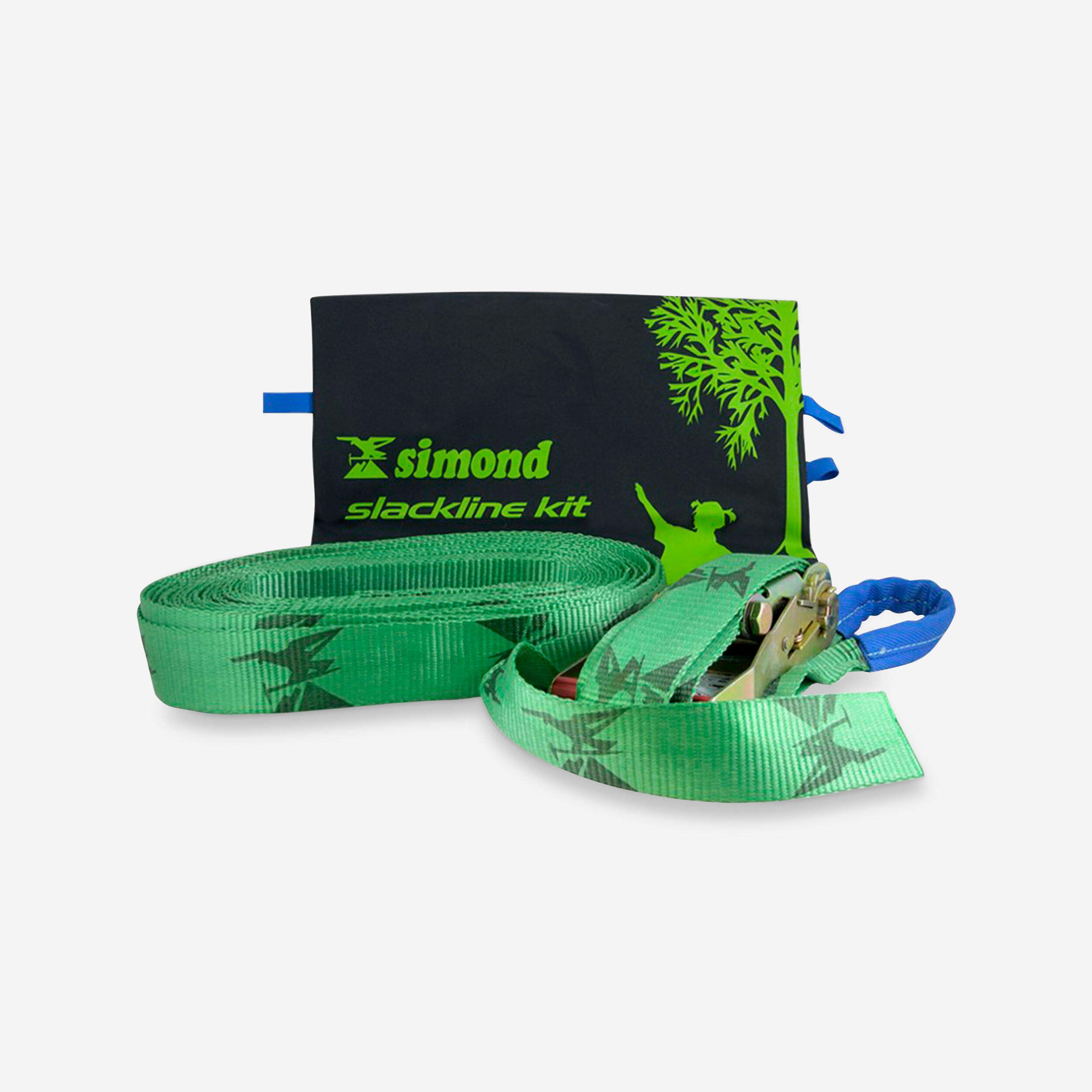 Slackline zielony 15 m