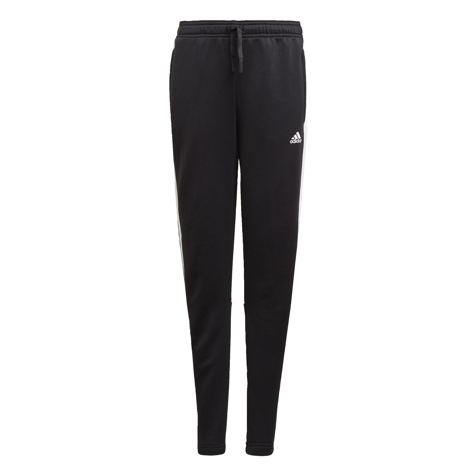 Spodnie dresowe dziecięce Adidas Designed To Move 3-Stripes Pants z kieszeniami