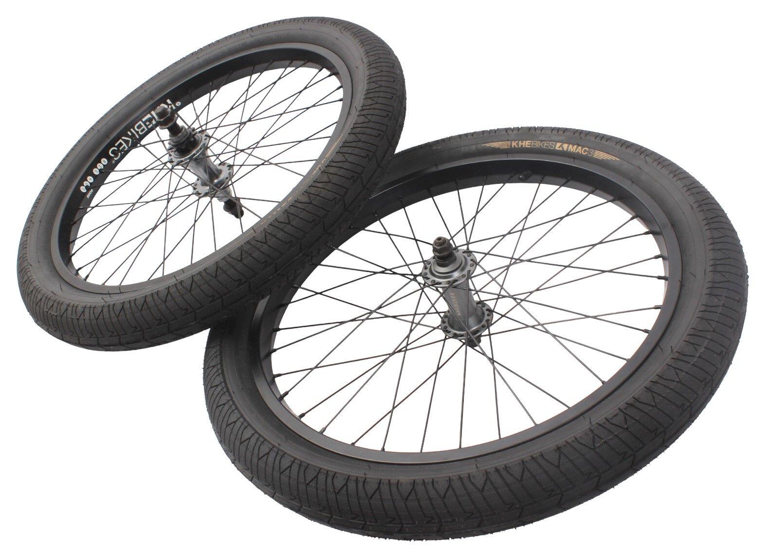 BMX zestaw kół incl. opona KHE MAC3 20 cali 14 mm / 10 mm P/T