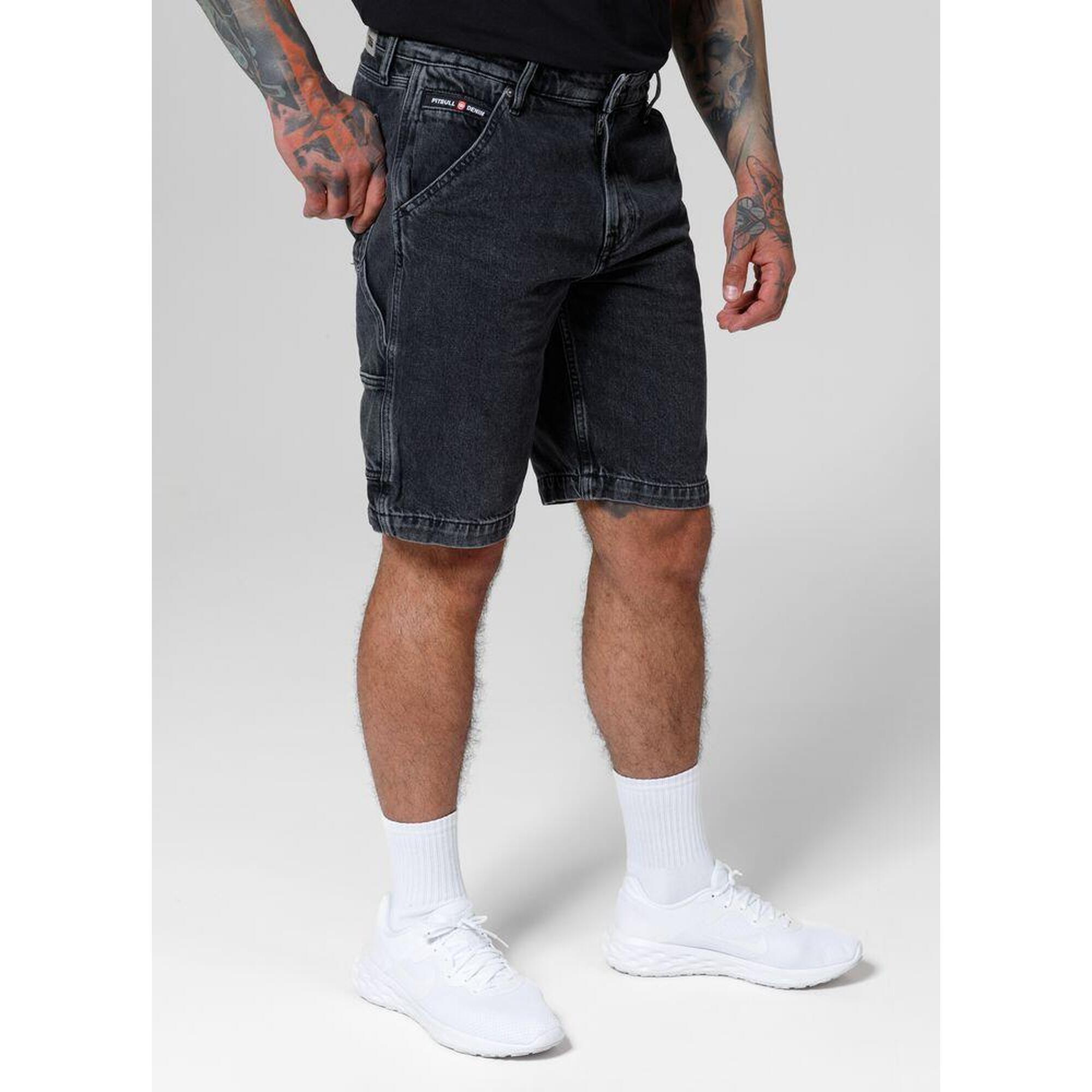 Szorty męskie Pitbull Jeansowe Black Denim Carpenter