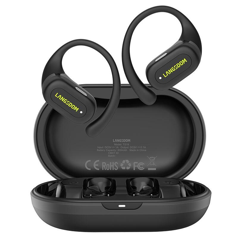 Słuchawki nauszne Langsdom TS19 Bluetooth z redukcją hałasu (czarne)