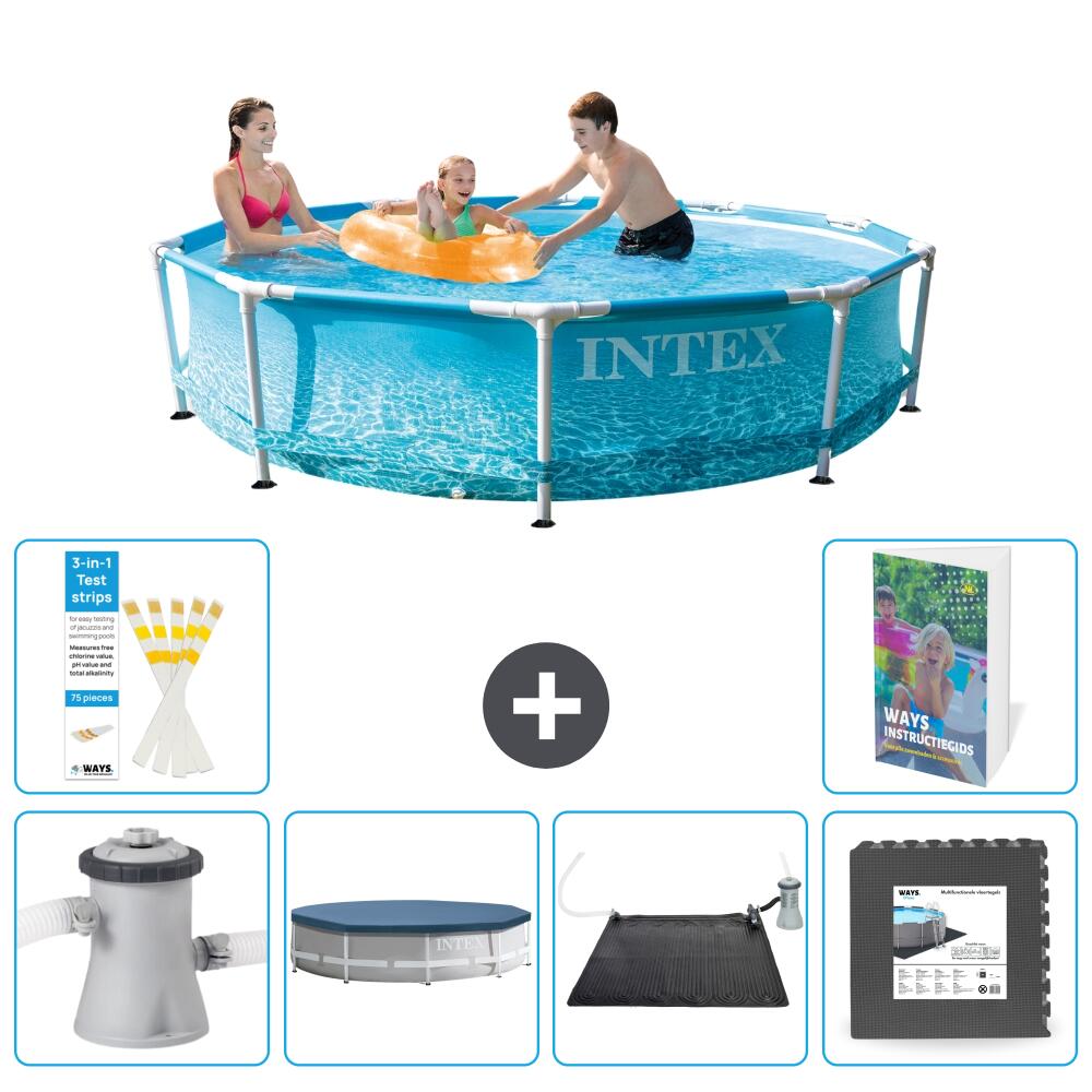INTEX Basen ze stelażem Okrągły - 305x76 cm - 7-częściowy S195