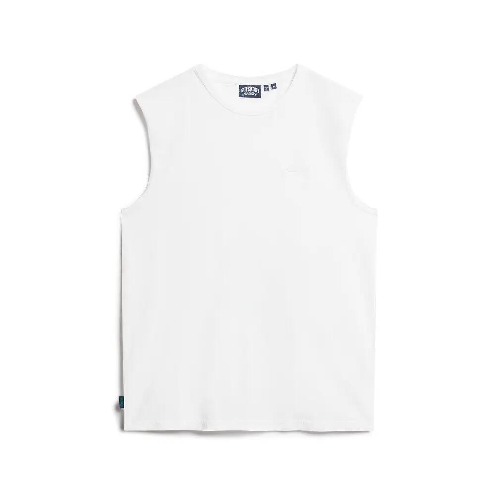 Koszulka bez rękawów z logo z bio bawełny Superdry Essential