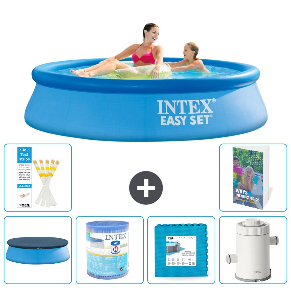 INTEX Basen Easy Set Okrągły - 244x61 cm - 7-częściowy S80
