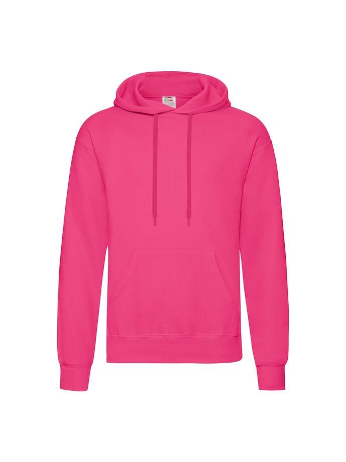 Bluza Fruit Of The Loom Classic z kapturem dla dorosłych w kolorze fuksji