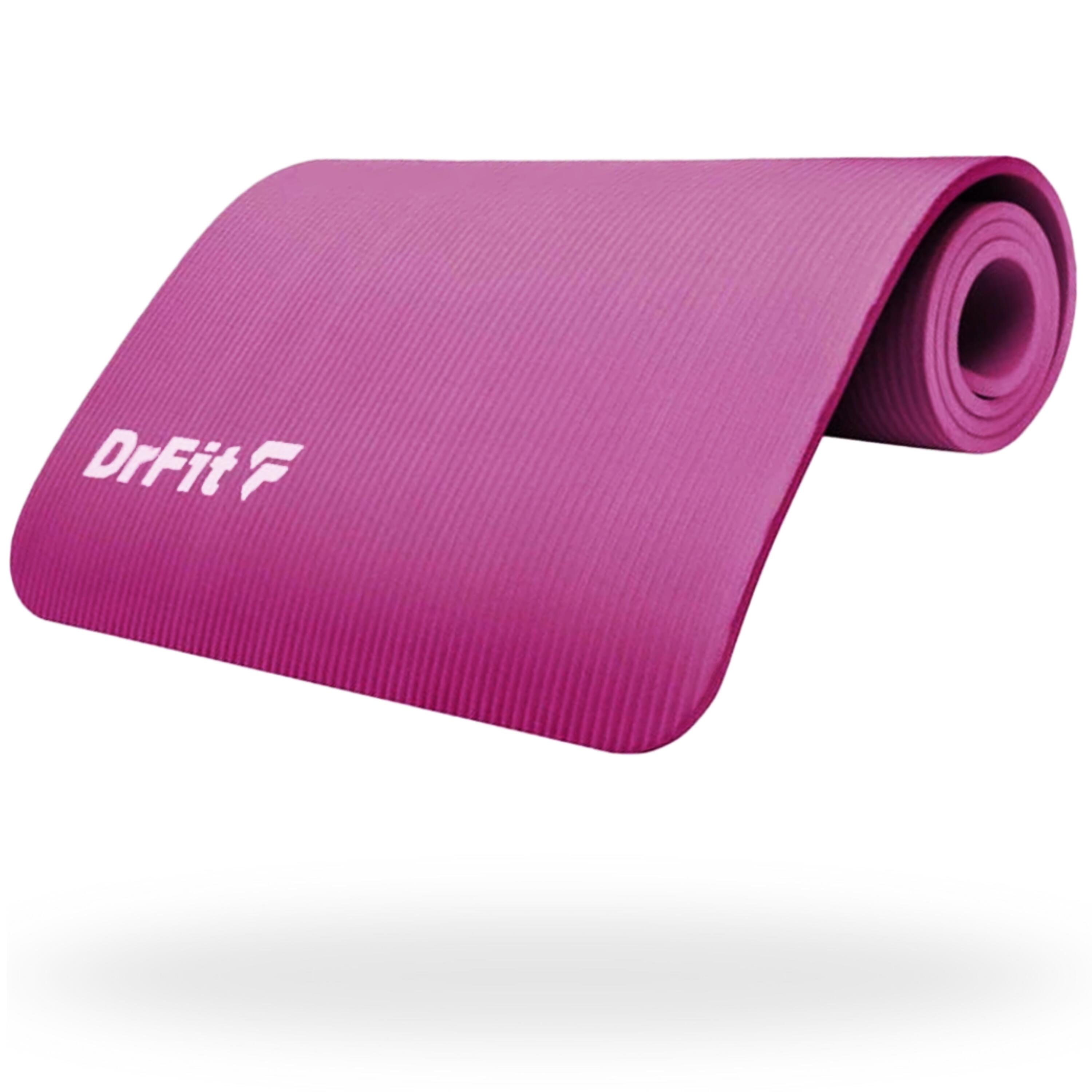 Mata do ćwiczeń jogi gimnastyczna gruba mata NBR treningowa fitness DrFit