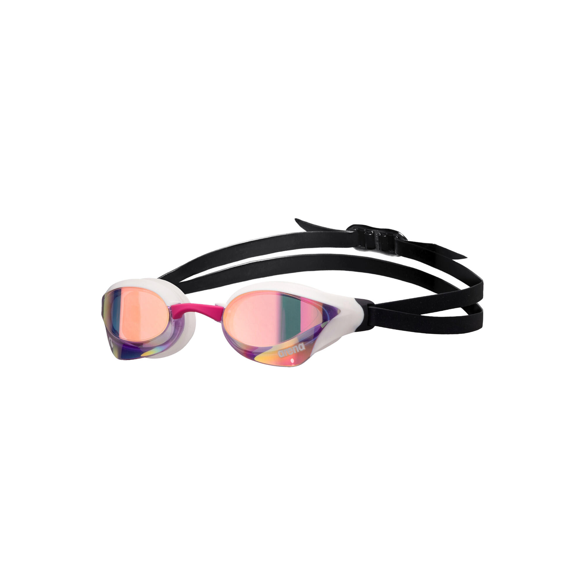 Arena Cobra Core Swipe Mirror okulary startowe lustrzane Violet White