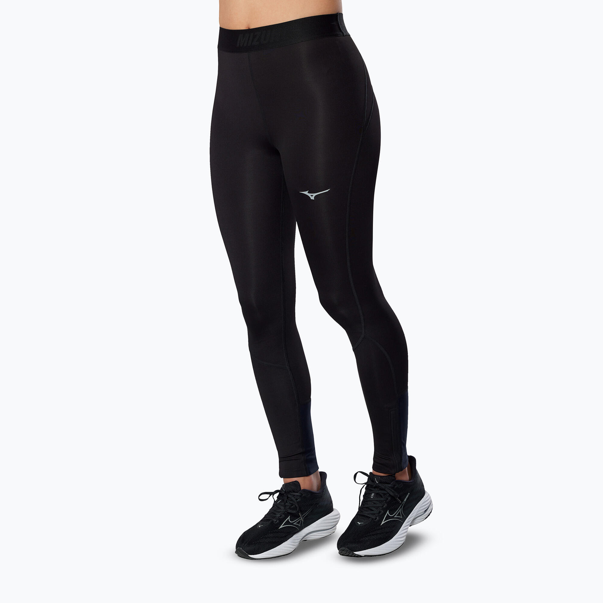 Legginsy do biegania damskie Mizuno Core Impulse Long black