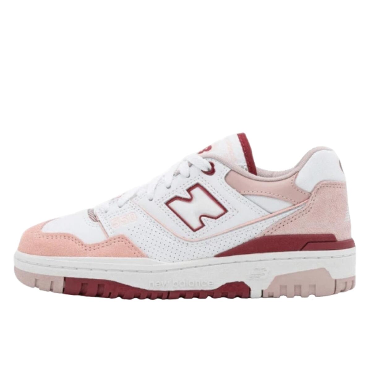 Buty do chodzenia dla dorosłych New Balance 550 White Scarlet Pink