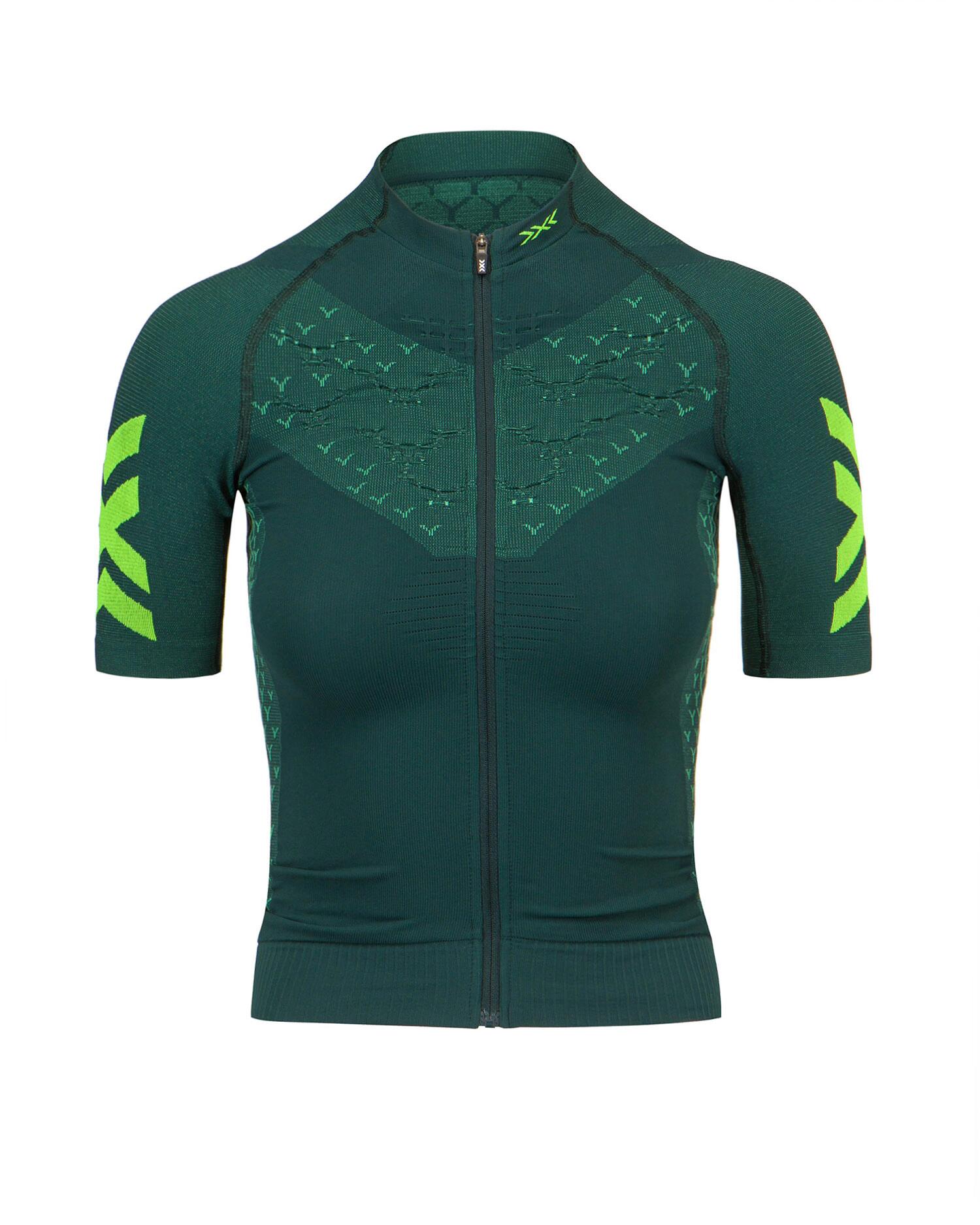Koszulka rowerowa damska X-Bionic Twyce 4.0 Bike Zip Green