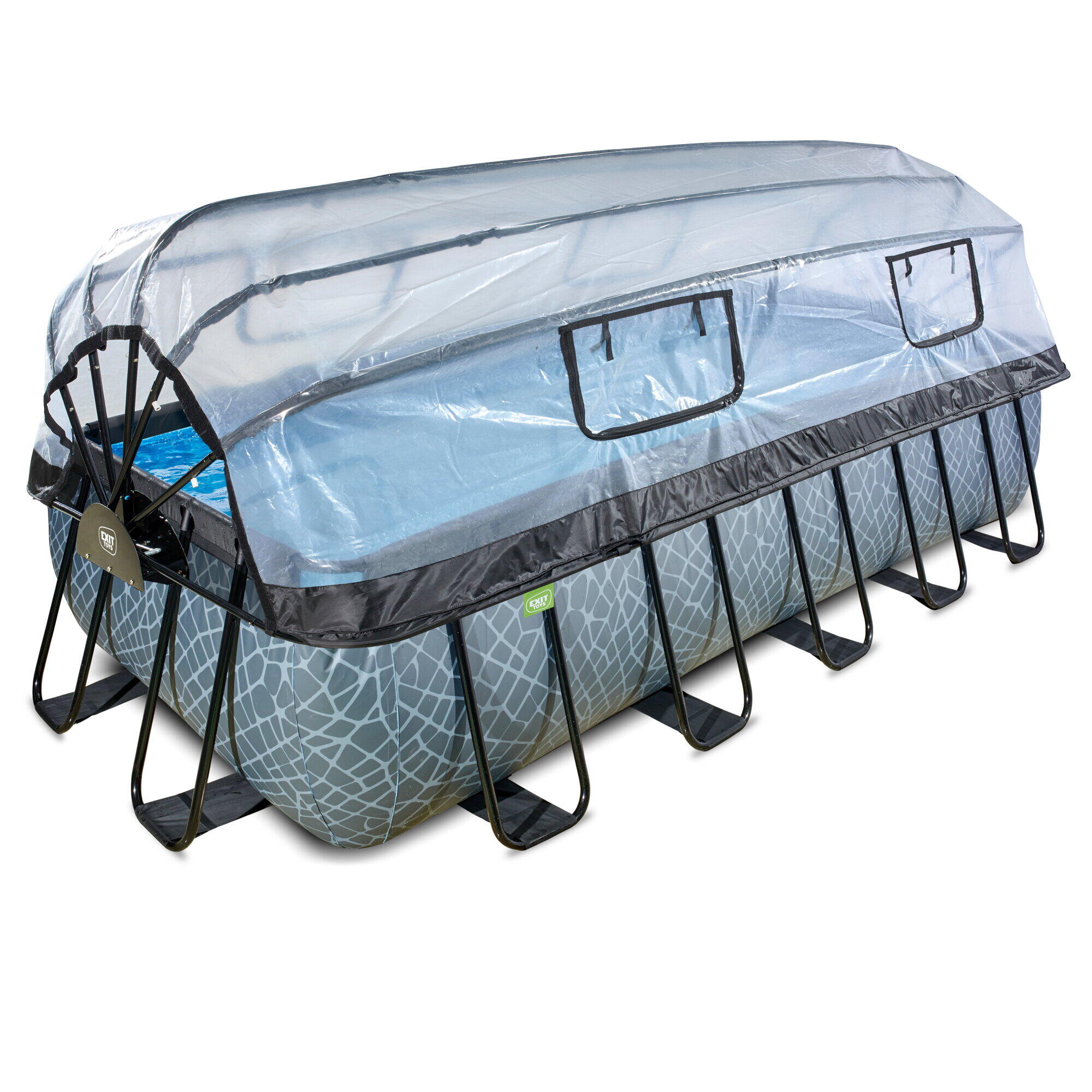 Basen 540x250x122cm z kopułą i pompą z filtrem piaskowym