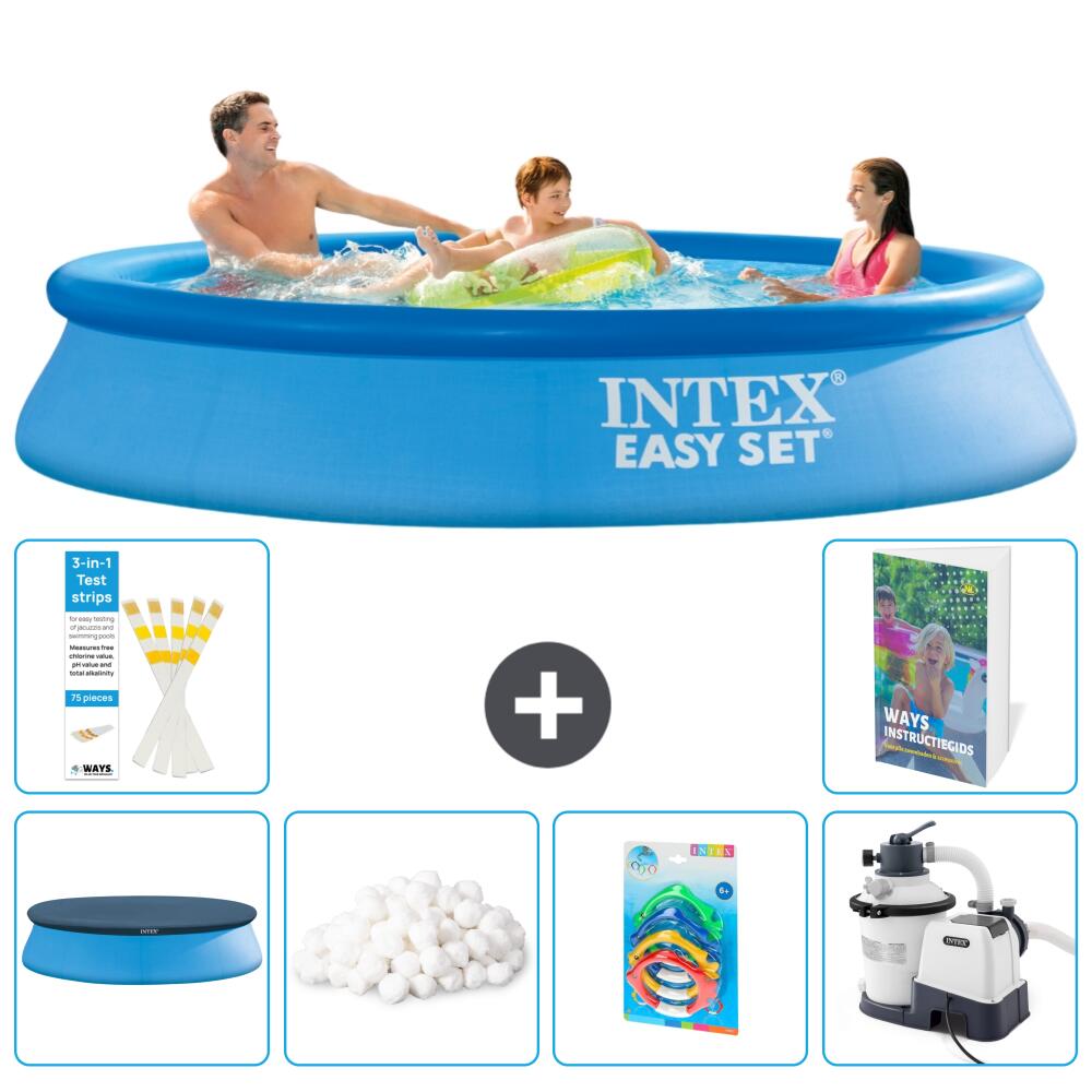 INTEX Basen Easy Set Okrągły - 305x61 cm - 7-częściowy S8