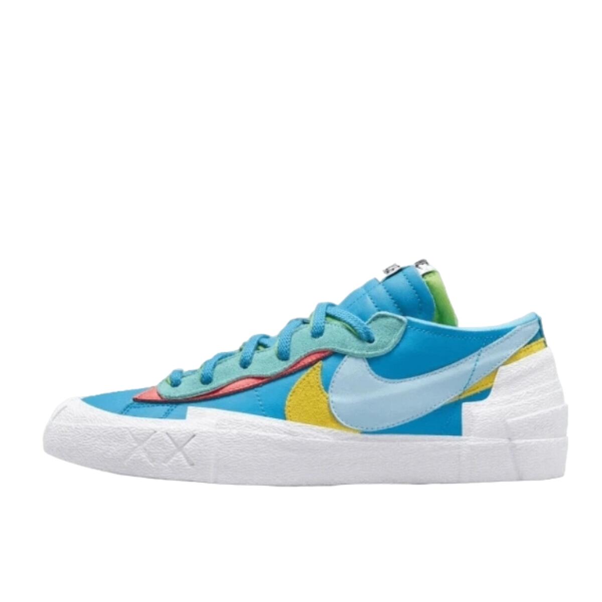 Nike Sacai Blazer Low Kaws Blue Yellow