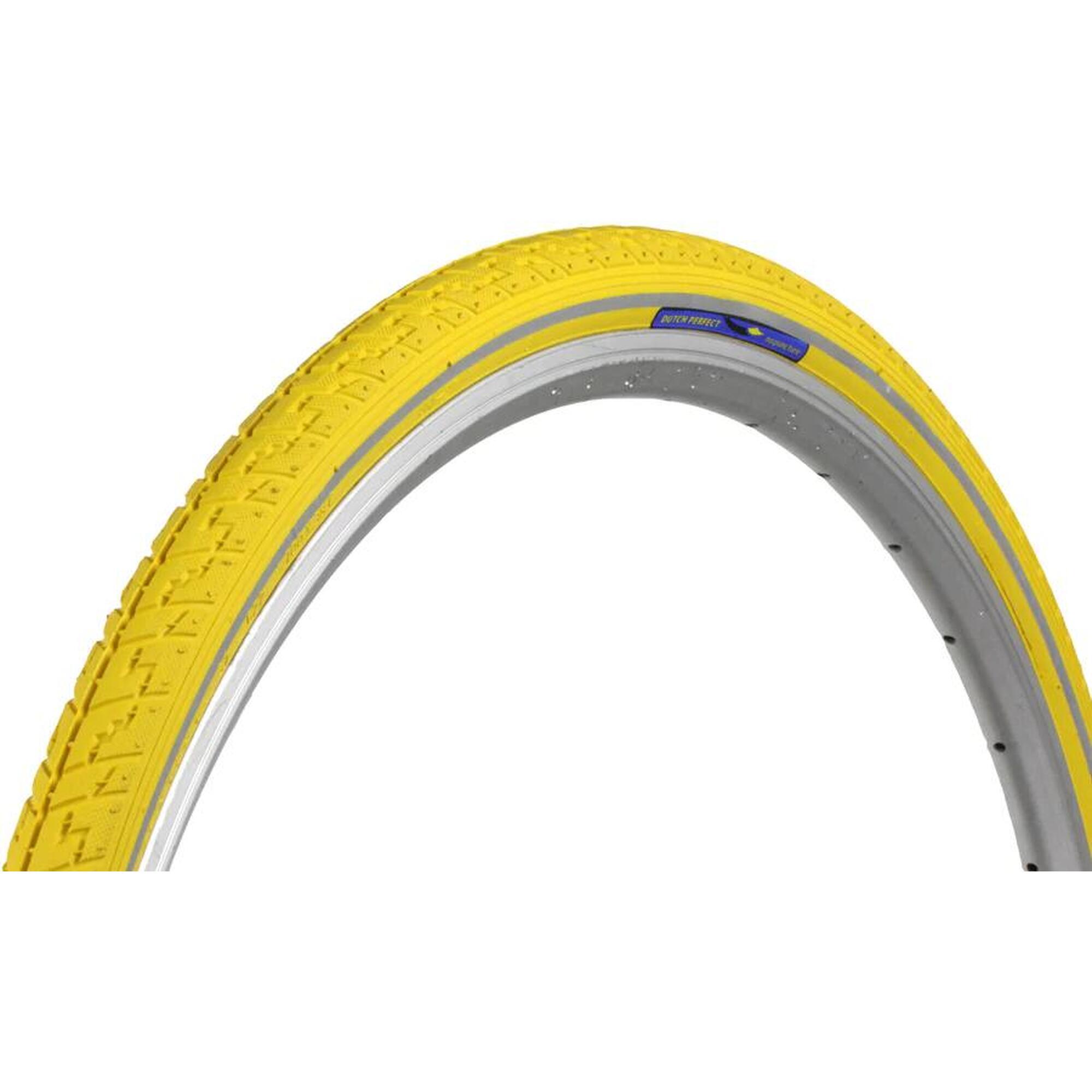 Opona 28 X 1 ½ / 40-635 Bez Przebicia - Żółta + Odblask