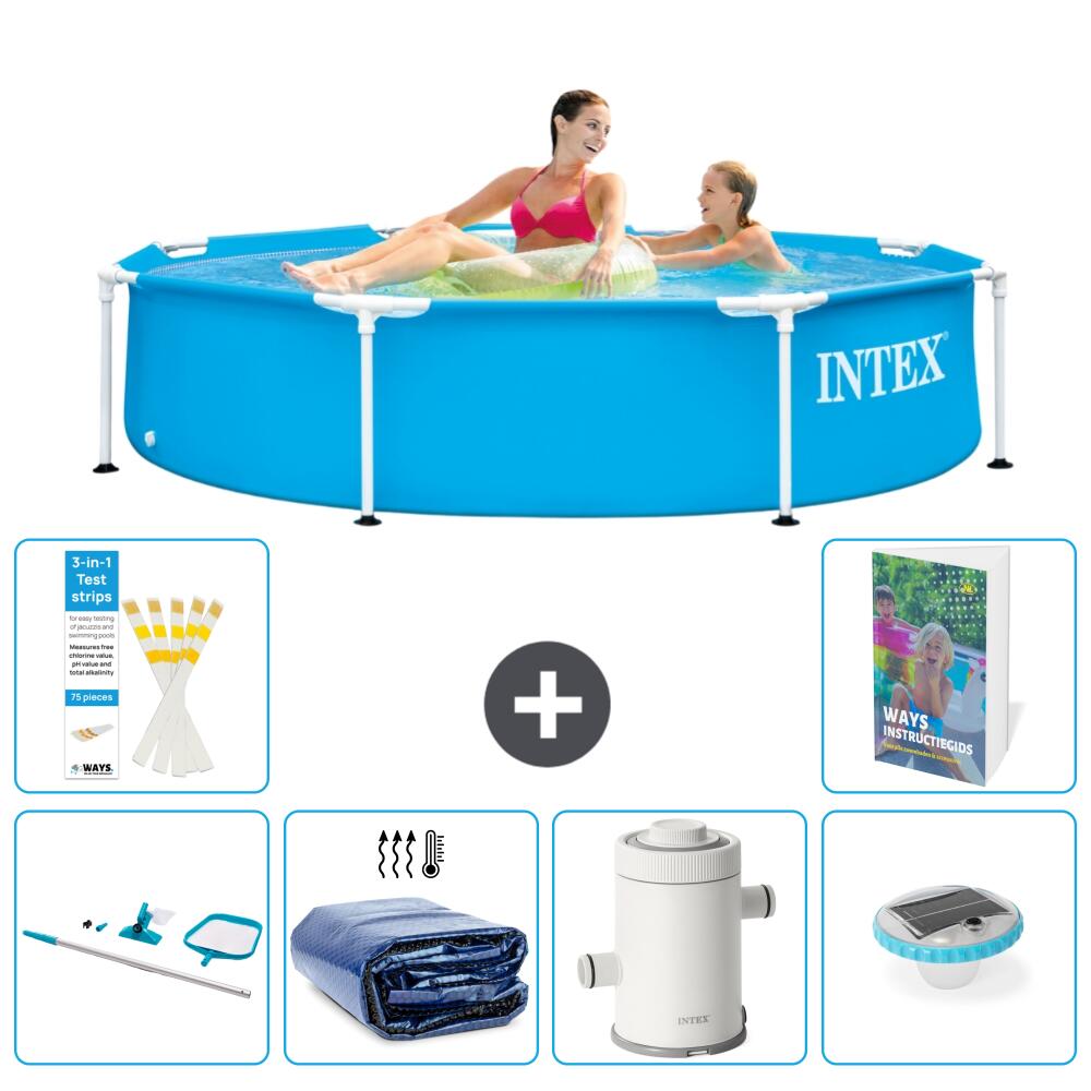 INTEX Basen ze stelażem Okrągły - 244x51 cm - 7-częściowy S131