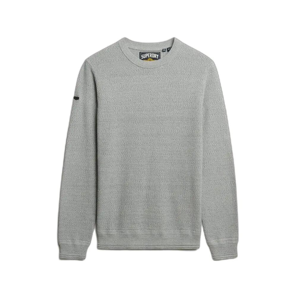 Lekki bawełniany sweter z teksturą Superdry