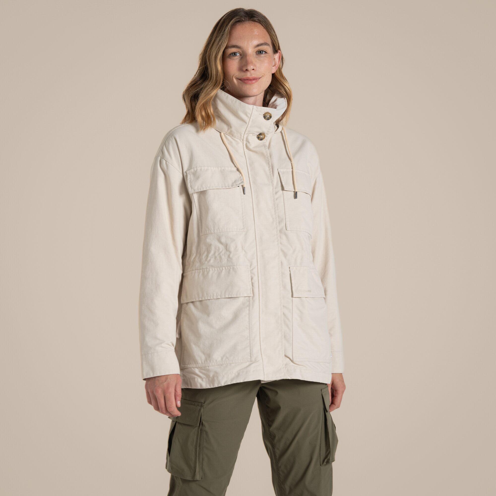 Damska bluza z kapturem full zip Craghoppers NosiLife Adventure II