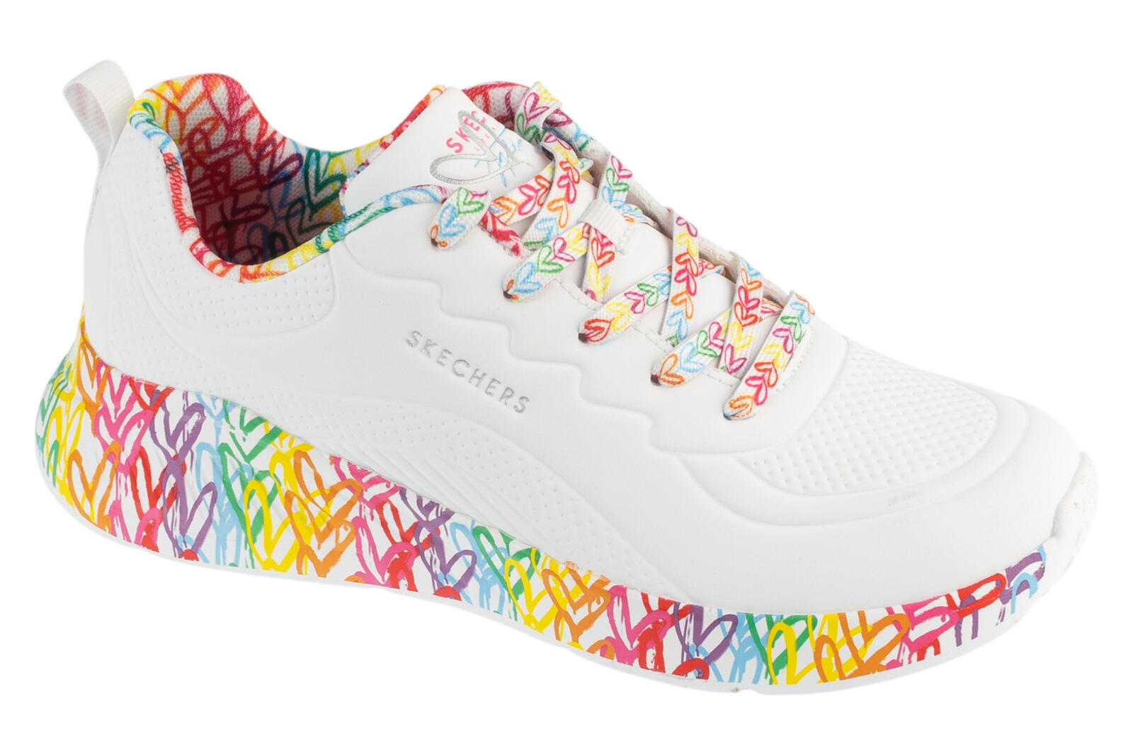 Buty sportowe Sneakersy damskie, Uno Lite - Exuberant Hearts