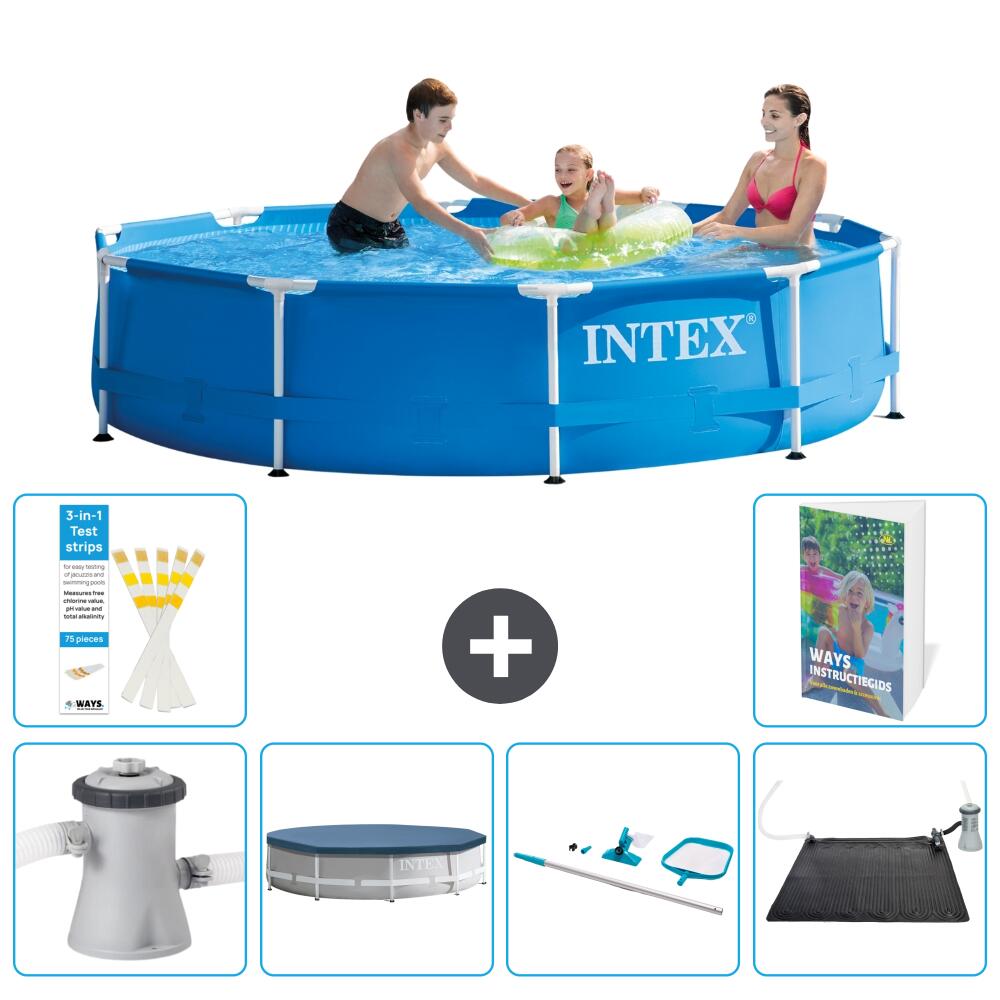 INTEX Basen ze stelażem Okrągły - 305x76 cm - 7-częściowy S241