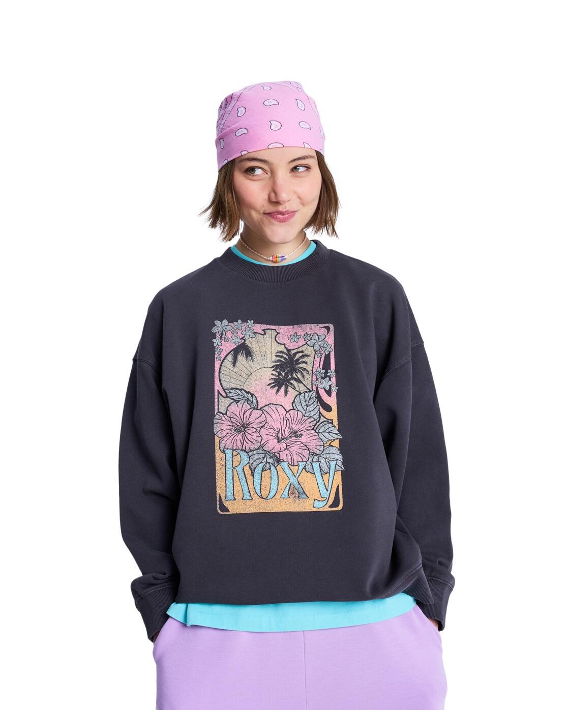 Bluza dla Kobiety LINEUP TERRY Czarny
