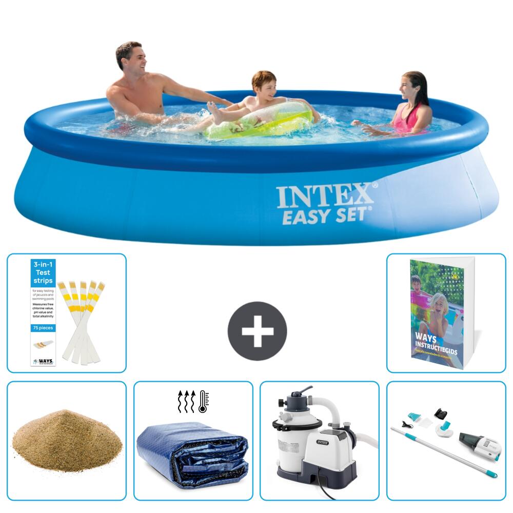 INTEX Basen Easy Set Okrągły - 366x76 cm - 7-częściowy S89
