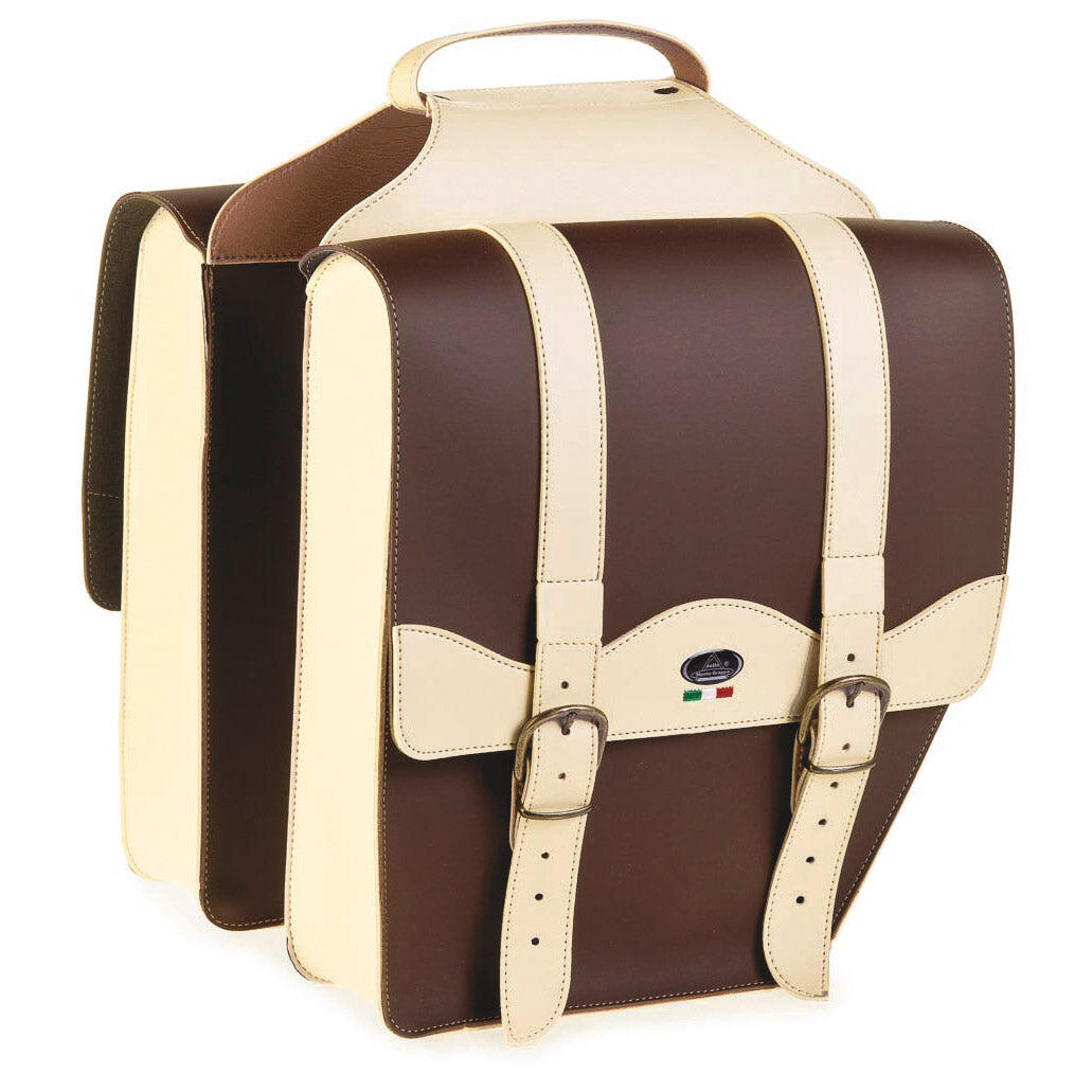 Monte Grappa podwójna sakwa 17L vintage krem/wenge