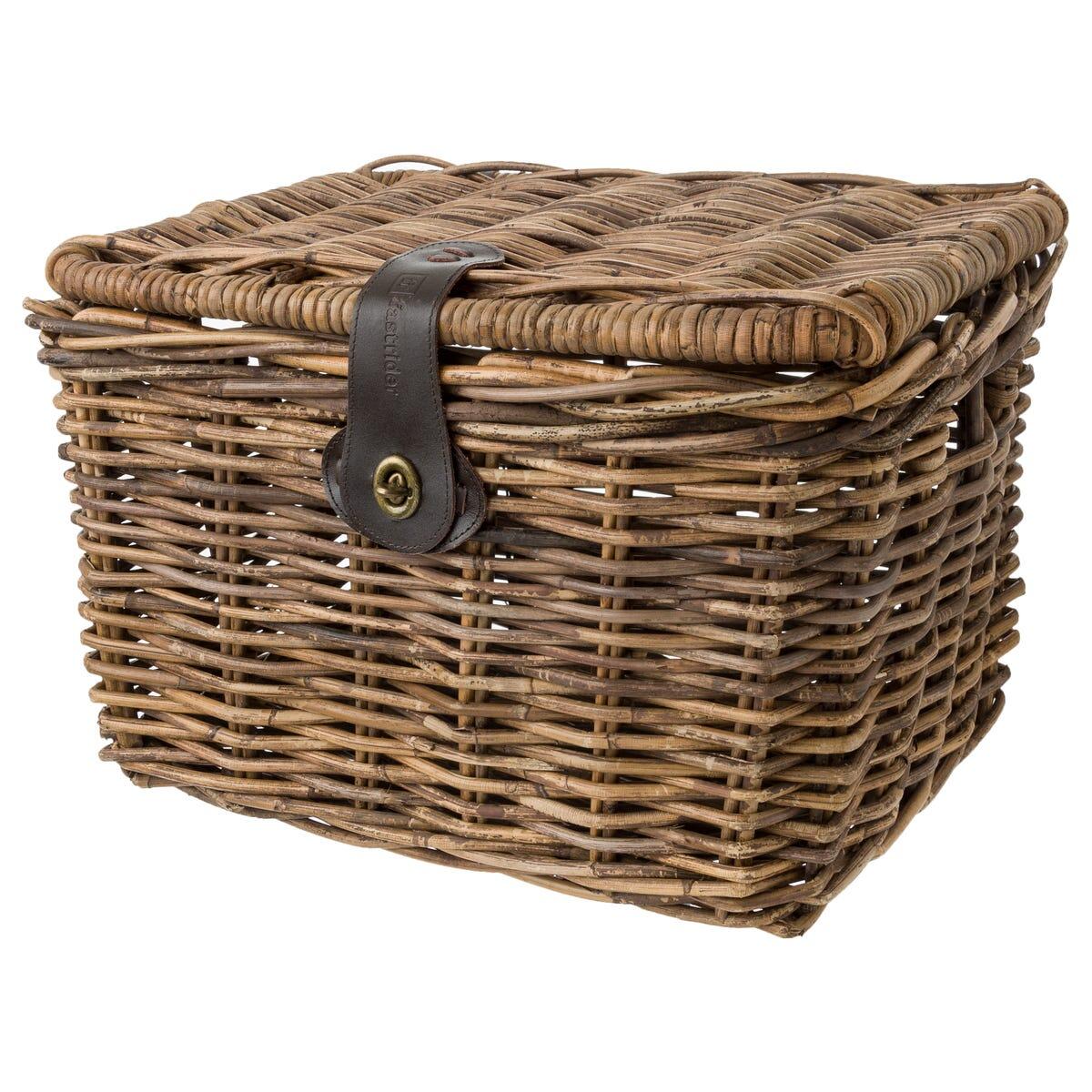 Fastrider SERA BASKET RATTAN MEDIUM BROWN WITH LID