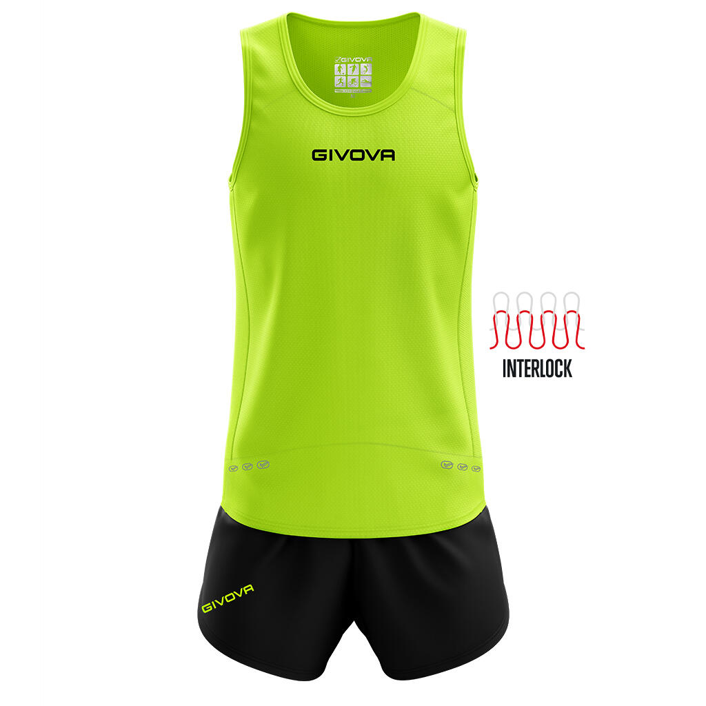Zestaw sportowy Givova Kit New York Fluo Żółty-Czarny M