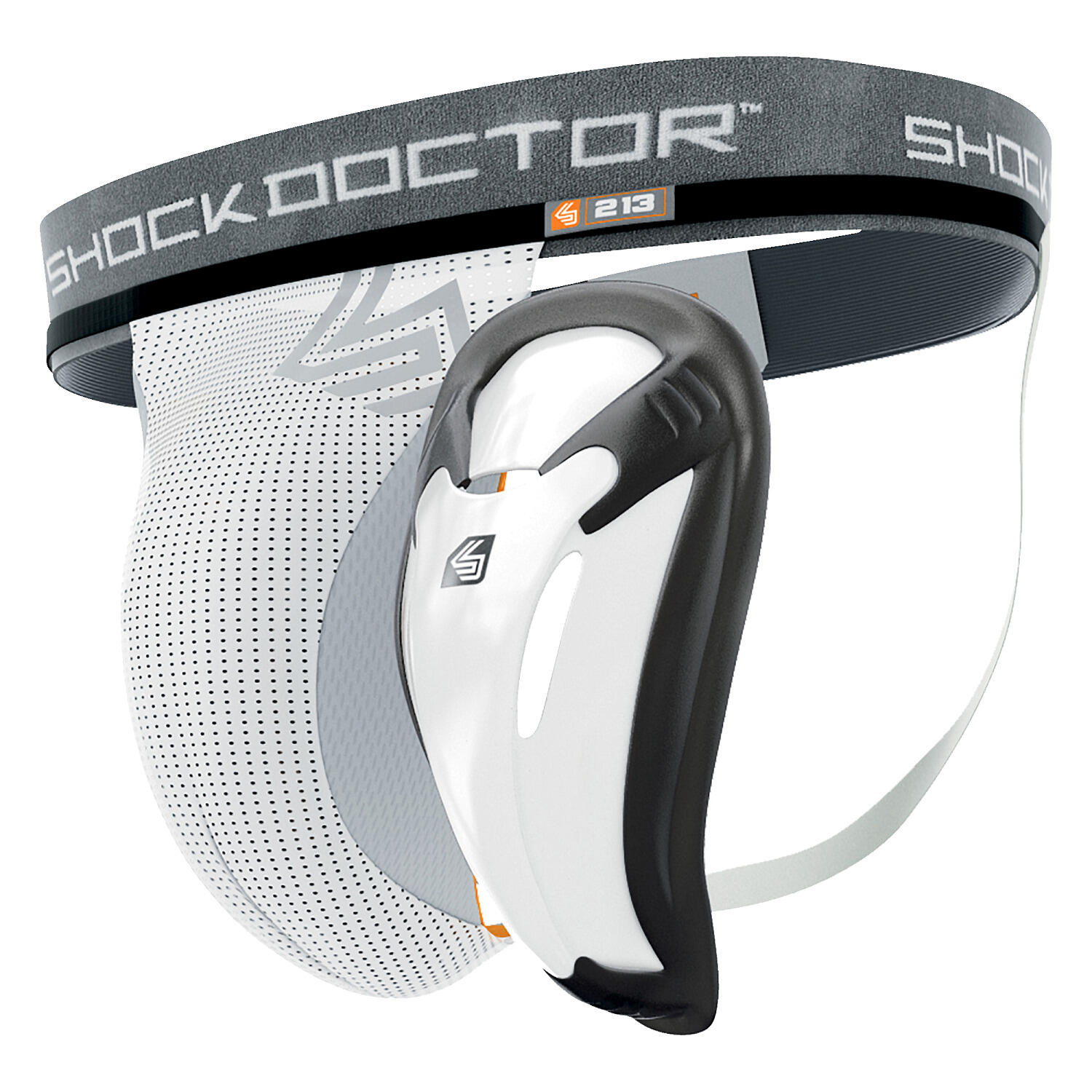 Coquille de Baseball Shock Doctor Bioflex avec support Blanc