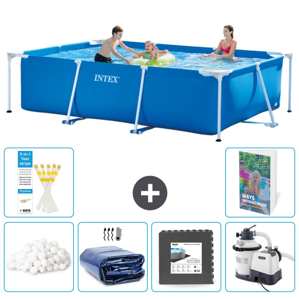 INTEX Basen ze stelażem Prostokątny - 300x200x75 cm - 7-częściowy S31