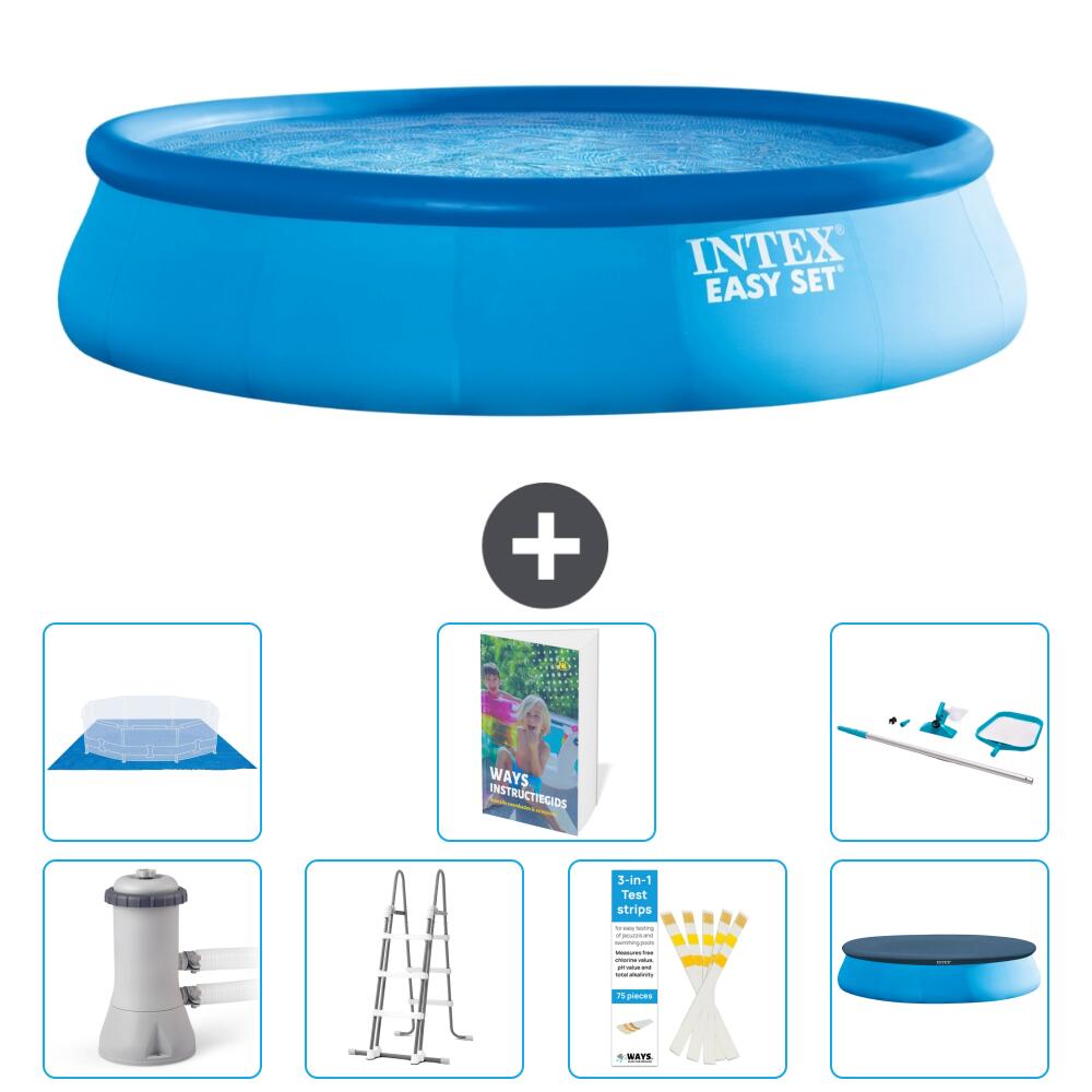 INTEX Basen Easy Set Okrągły - 457x107 cm - 8-częściowy S573