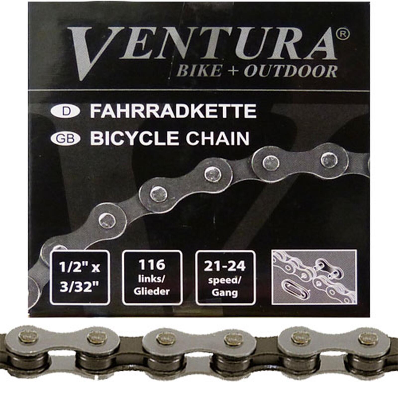 Łańcuch Ventura FD0202C 8-biegowy 116 ogniw 7,3 mm srebrny
