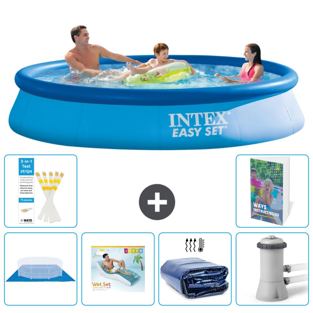 INTEX Basen Easy Set Okrągły - 366x76 cm - 7-częściowy S171