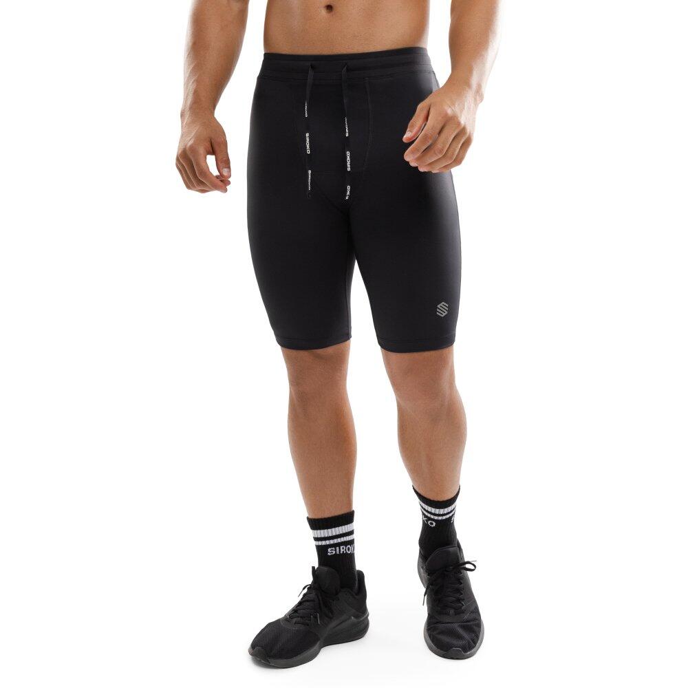 Męskie treningowe legginsy kolarki Fitness Siroko Press