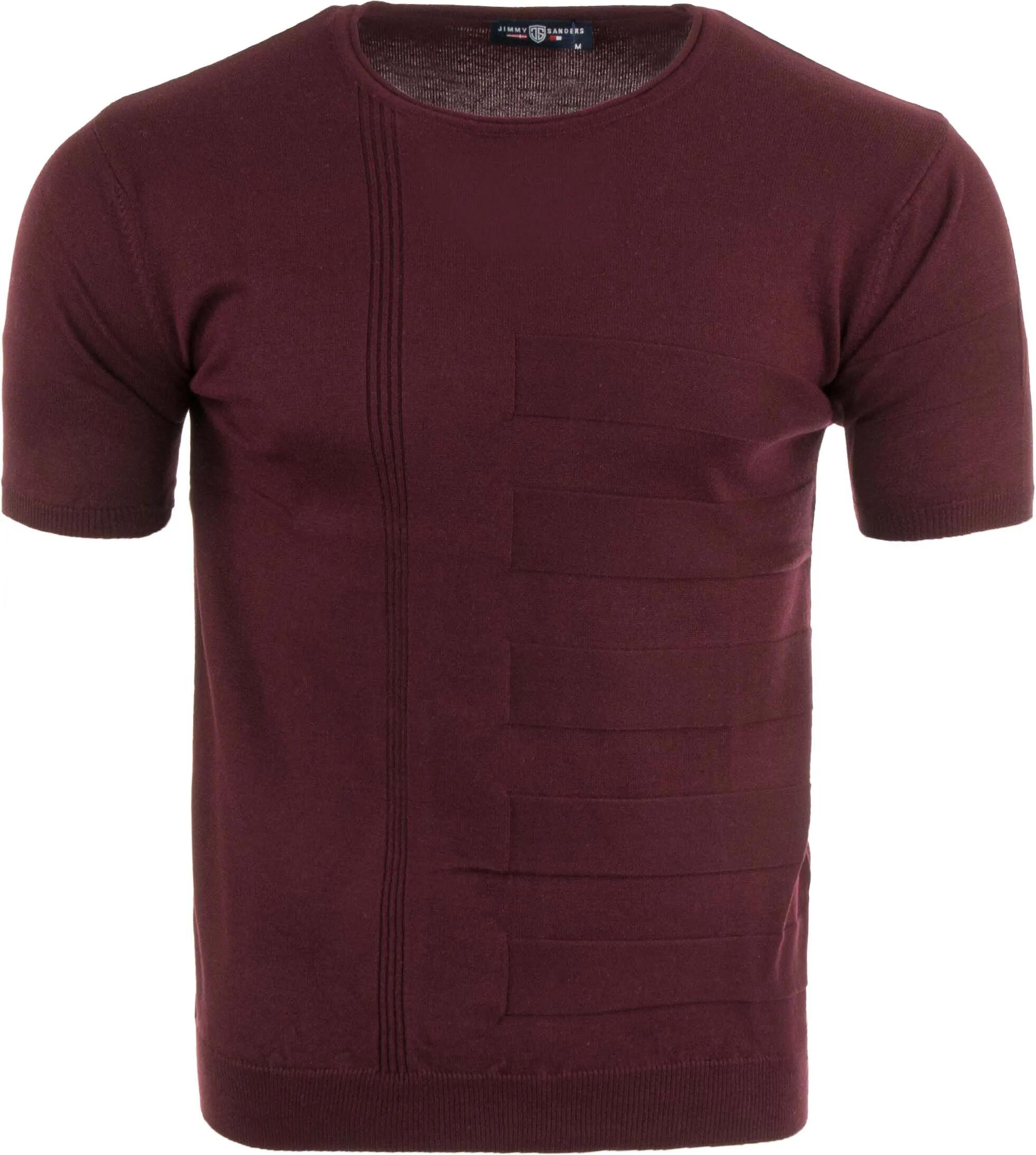 T-shirt męski Jimmy Sanders Zeus bordowy