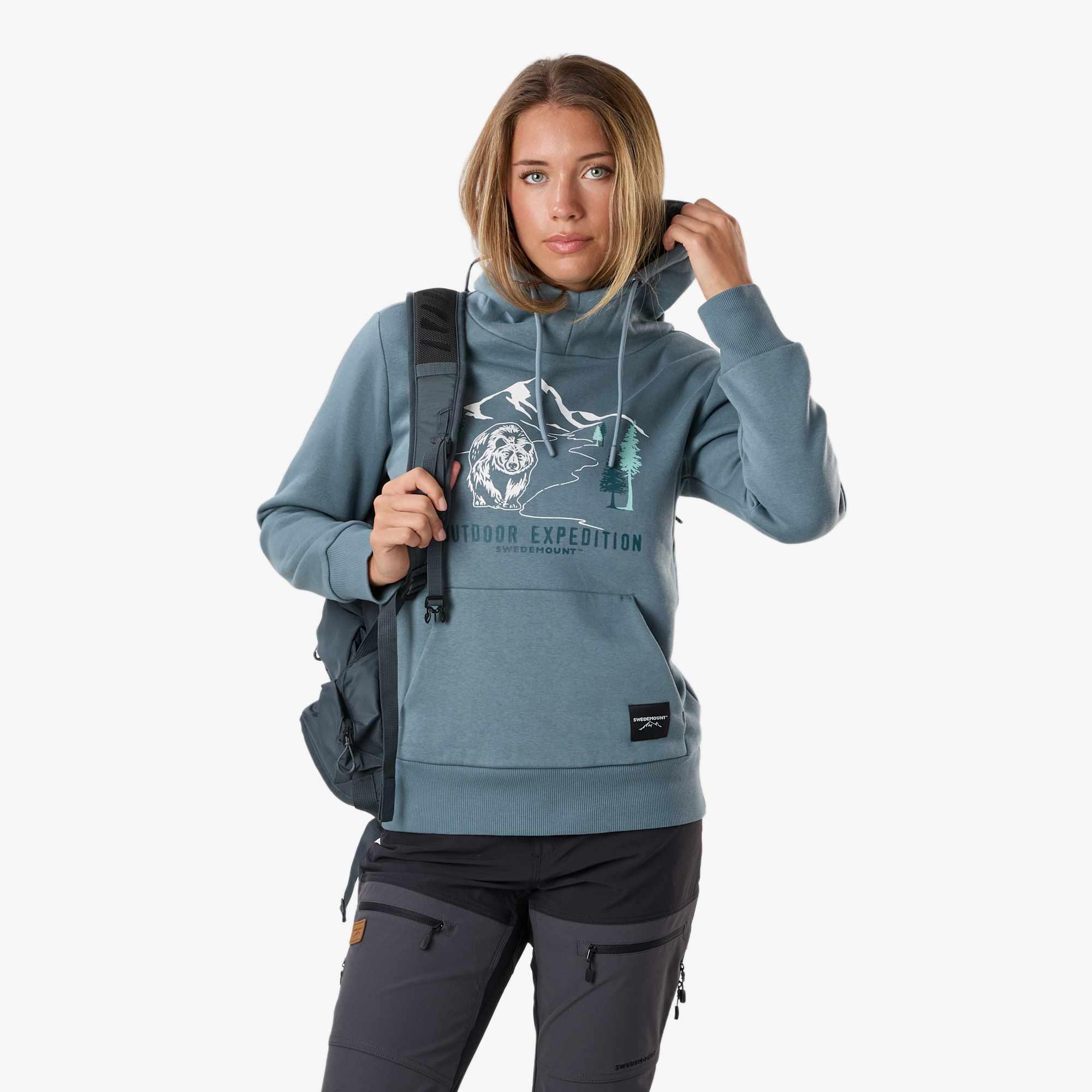 Bluza Z Kapturem Kobieta Forest Oddychający