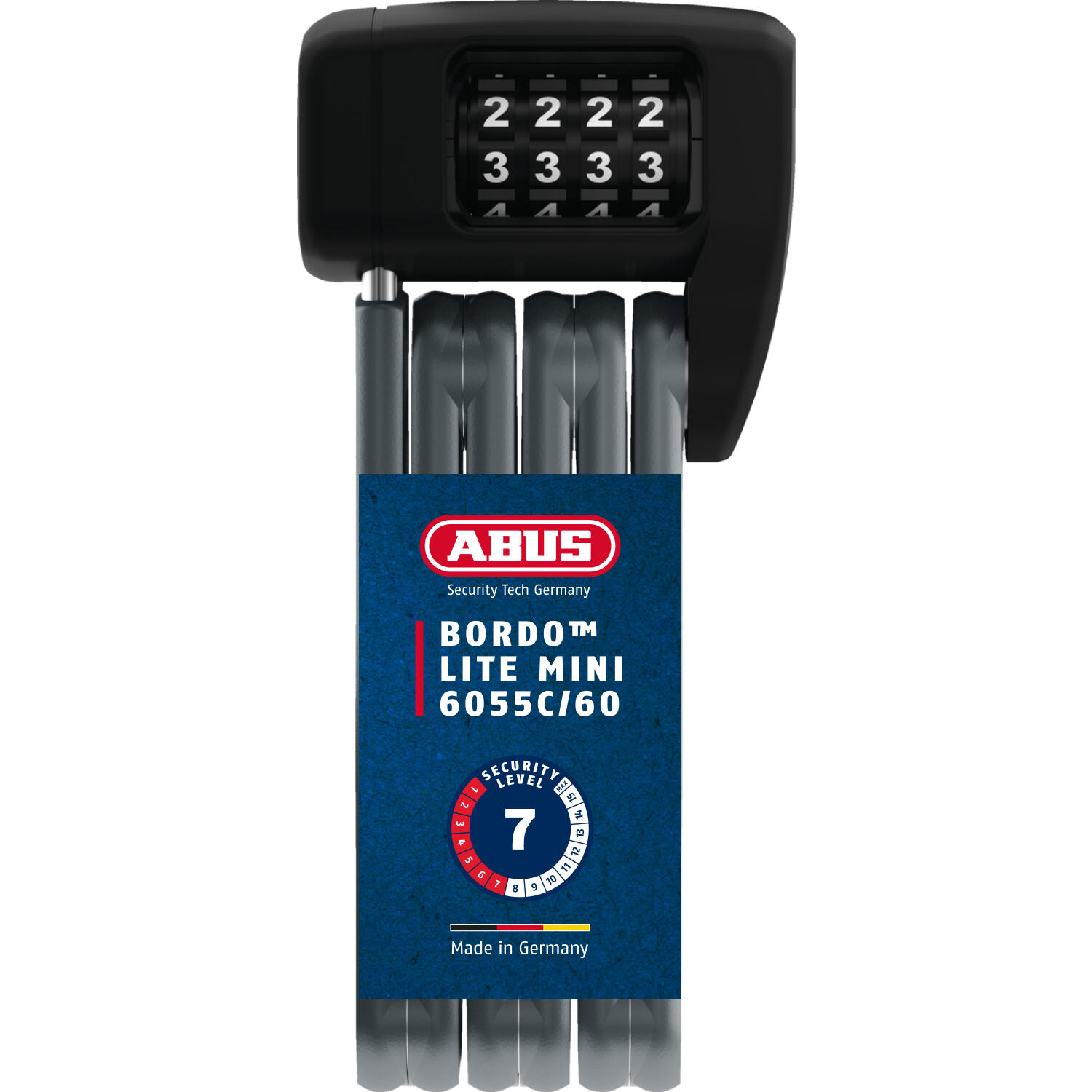 Składane urządzenie antykradzieżowe Abus Bordo Lite Mini 6055C/60 SH