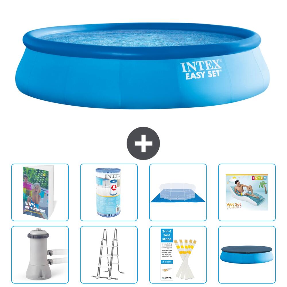 INTEX Basen Easy Set Okrągły - 457x107 cm - 9-częściowy S635