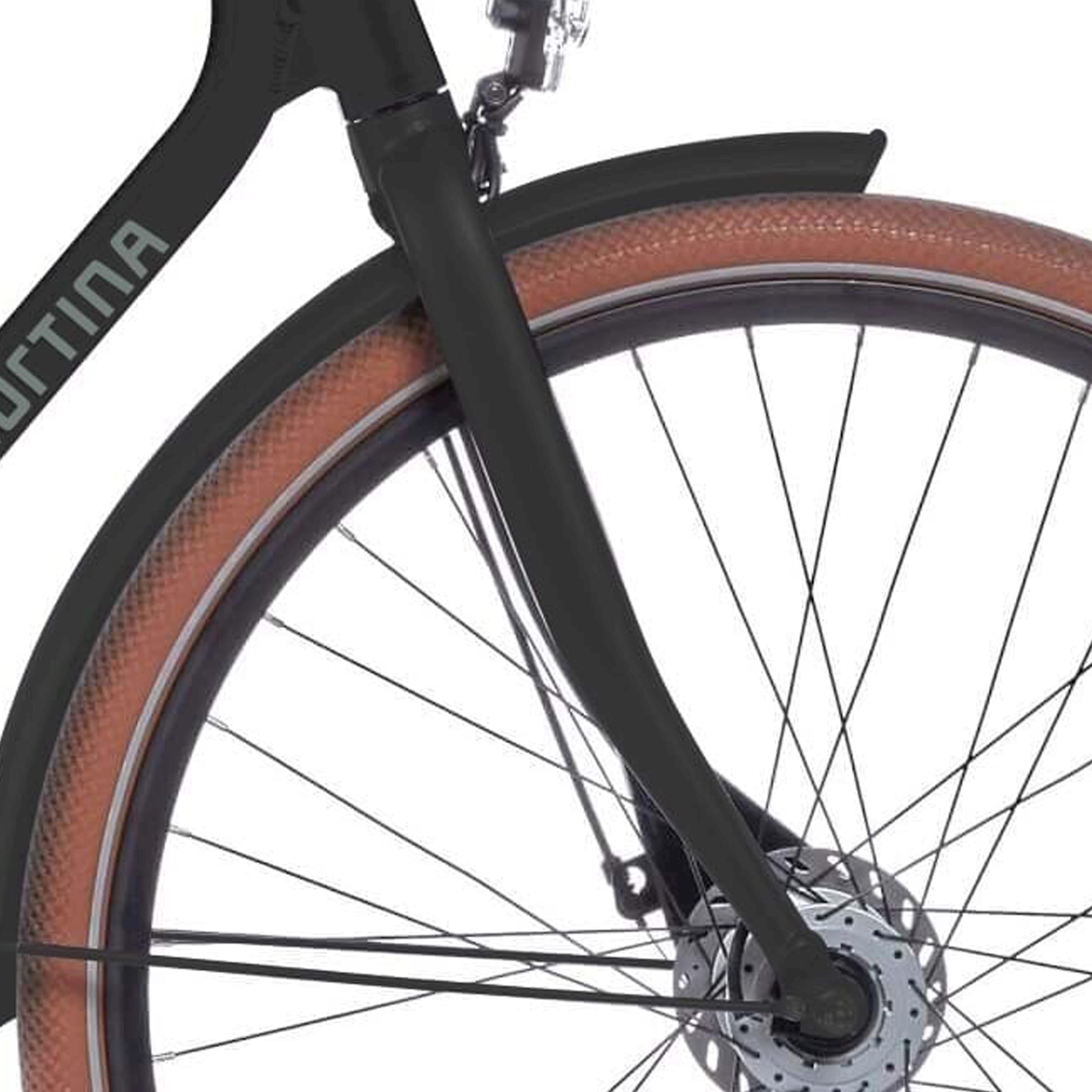 Widelec przedni Cortina V FORK FOSS H 28 cali czarny mat