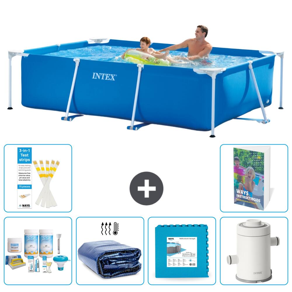 INTEX Basen ze stelażem Prostokątny - 260x160x65 cm - 7-częściowy S14