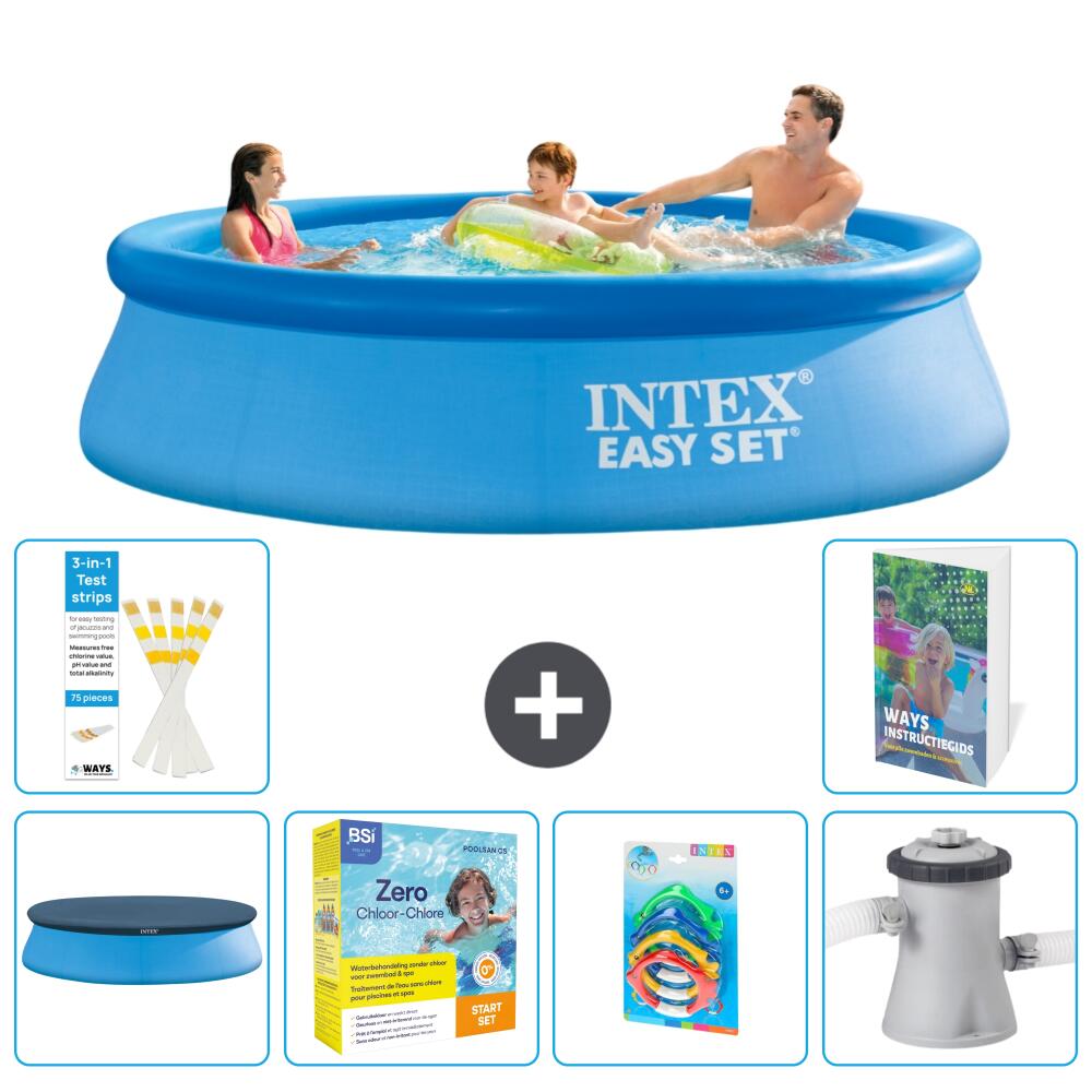 INTEX Basen Easy Set Okrągły - 305x76 cm - 7-częściowy S57