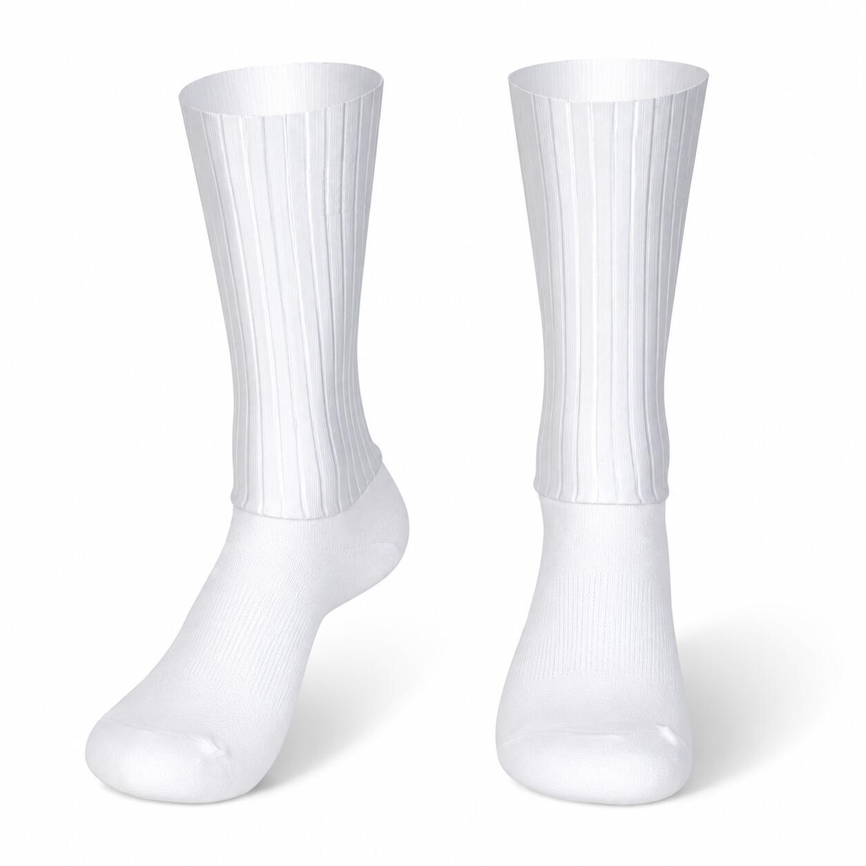 Skarpety rowerowe Aero Whiteline z silikonowym paskiem lato