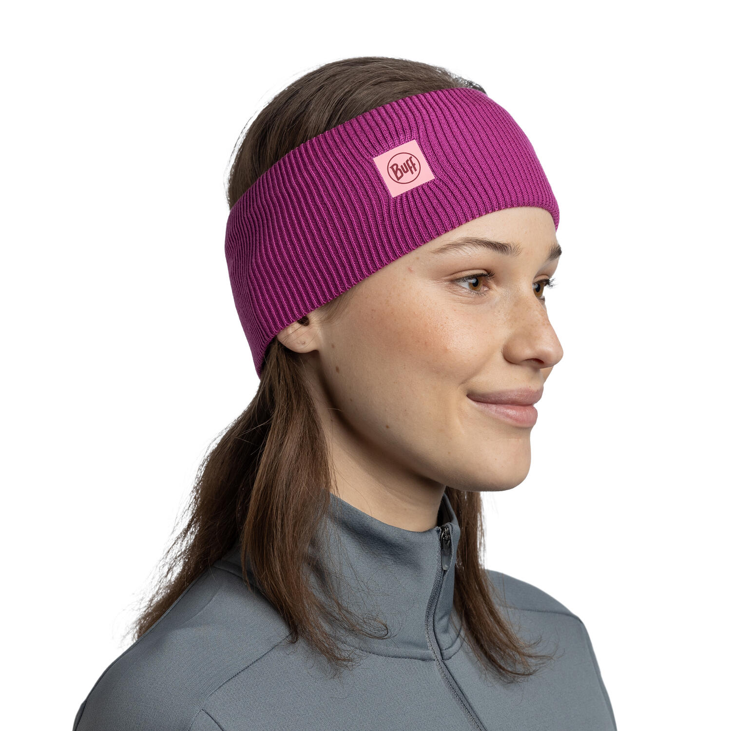 Opaska BUFF CROSSKNIT HEADBAND SOLID ORCHID