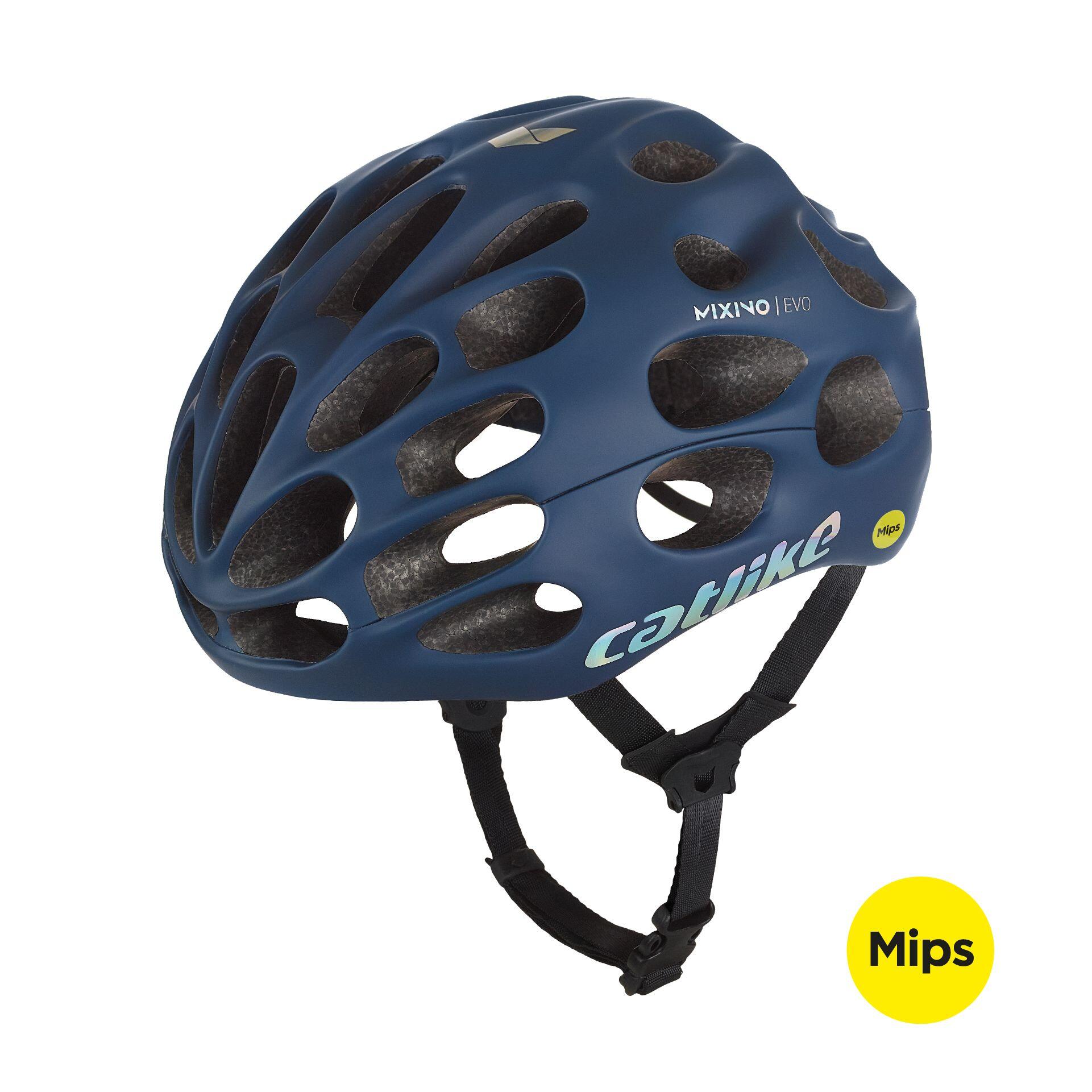 Kask MIPS MTB, Szosa, Gravel Catlike Mixino Evo Niebieski Marynarski