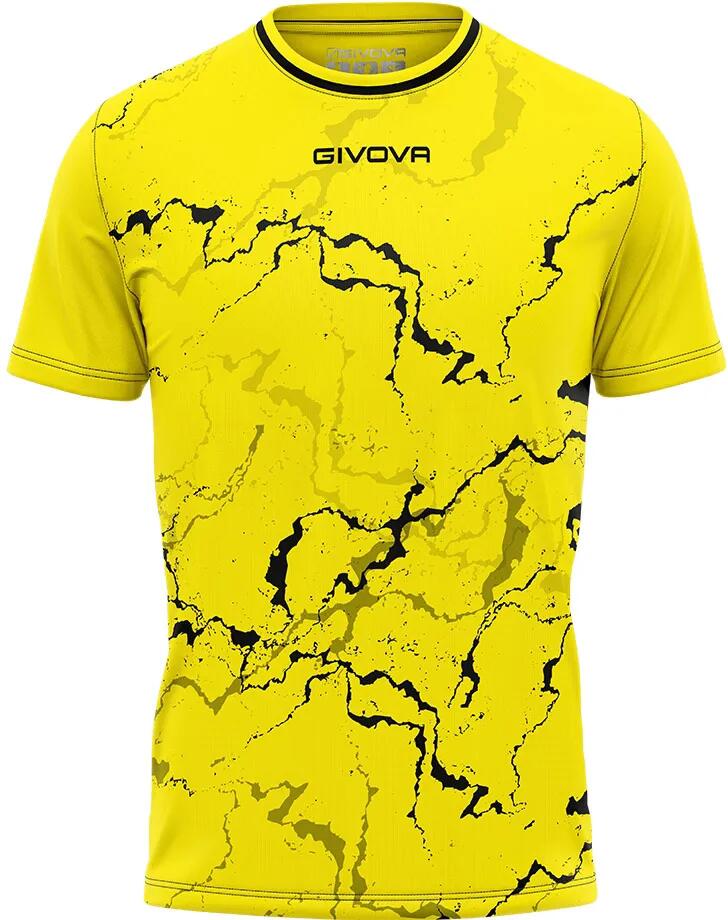 Koszulka sportowa Givova Grafite żółto-czarna Żółta
