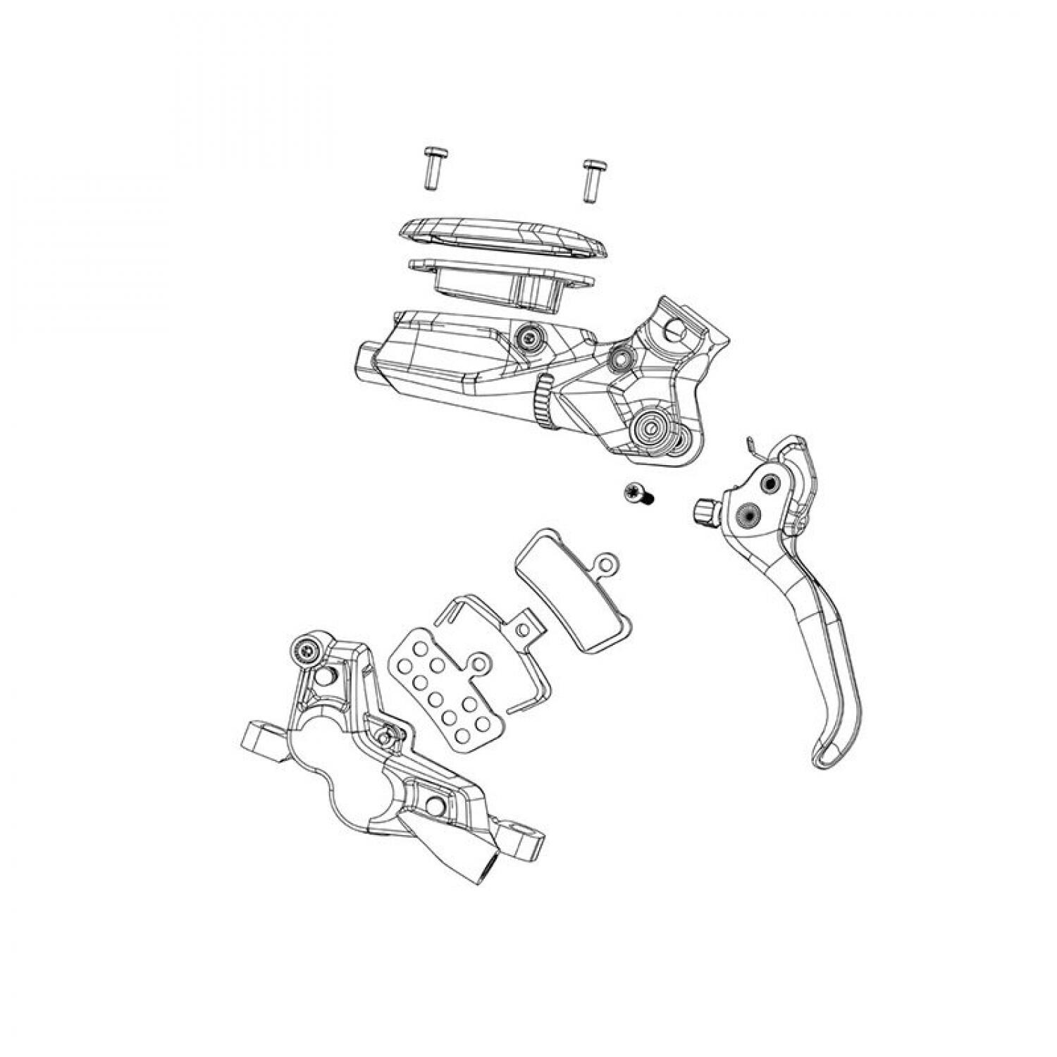 Części Sram Caliper Piston Kit 4 Piston 16Mm 14Mm