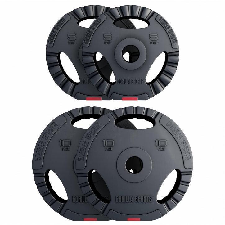Obciążenie Olympia 50/51mm winyl grip 30 kg (2x 5 + 2x 10 kg)